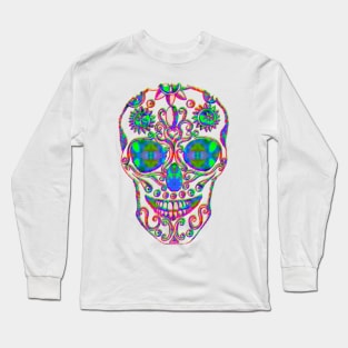 A skull for the Aztec Emperor Montezuma Long Sleeve T-Shirt
